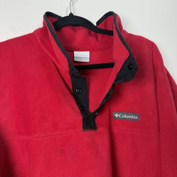 Columbia Fleece Sweater Sz 3XL Holiday Pullover Half Button Outdoor Hiking Warm - Picture 3 of 12